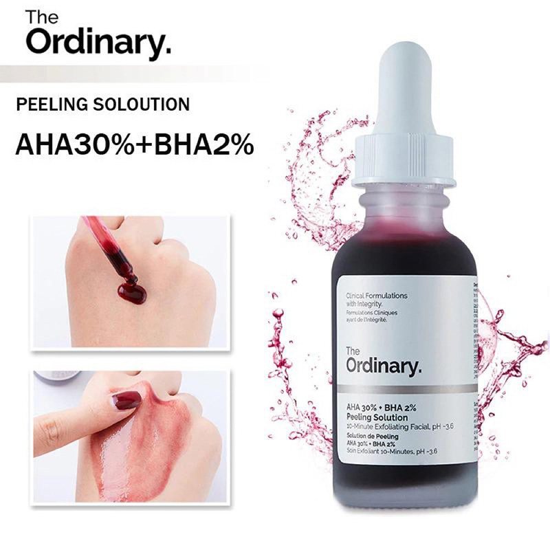 The Ordinary AHA 30% + BHA 2% Peeling Solution bổ sung dưỡng chất đẩy nhanh quá trình tái tạo da