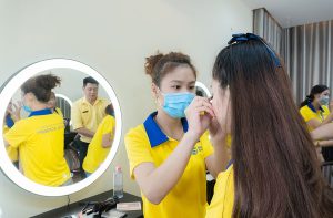 Thời gian đào tạo nhanh với chi phí thấp là ưu thế của nghề Makeup