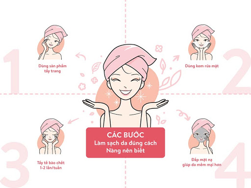 Các bước tẩy trang thật sạch giúp bạn làm mất đi lớp trang điểm