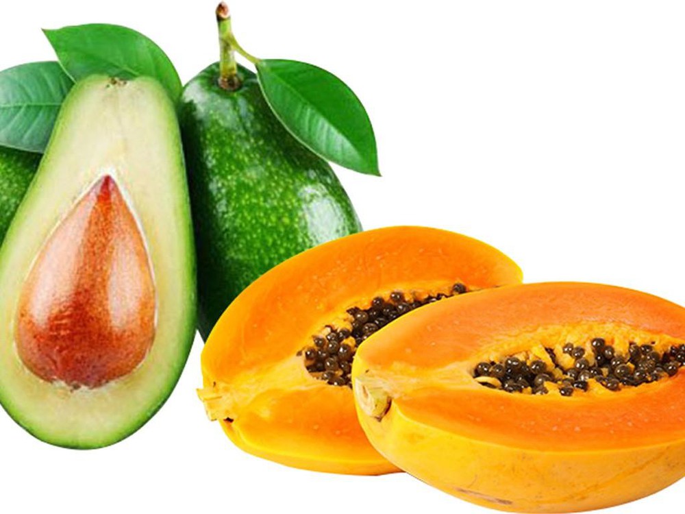 Sự kết hợp từ đu đủ và bơ tạo thành mặt nạ dưỡng ẩm chống lão hoá