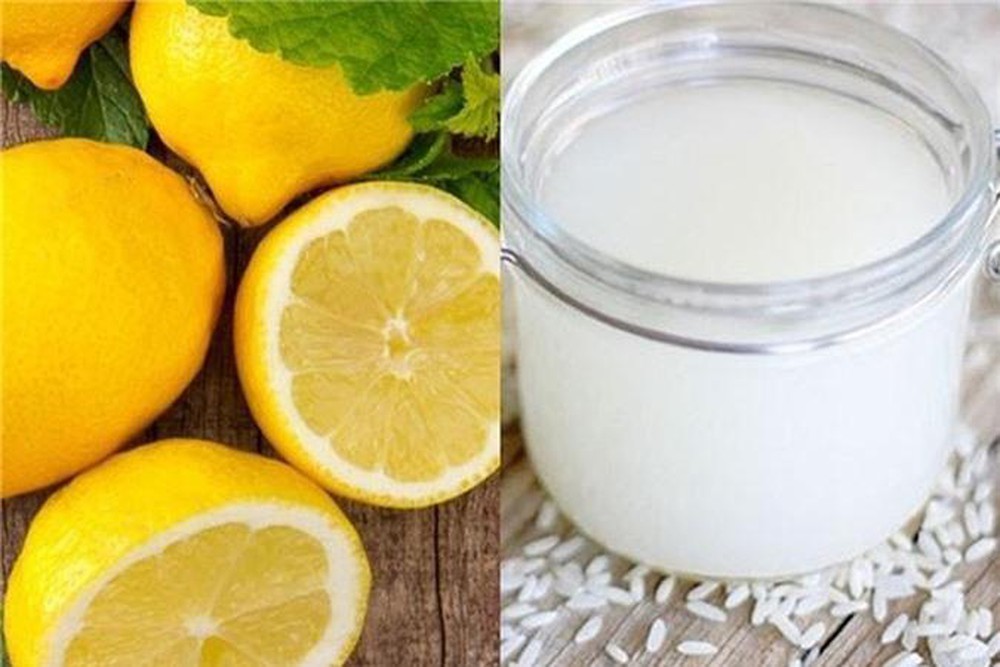           Sự kết hợp đem lại làn da trắng mượt giữa nước vo gạo và chanh.