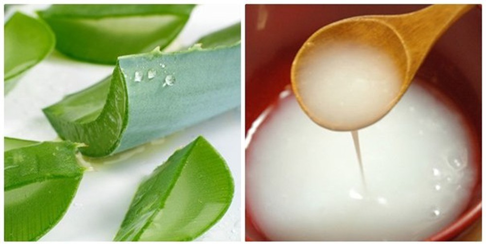cách để làm trắng da bằng nước vo gạo Sự kết hợp hoàn hảo giữa nha đam và nước vo gạo.