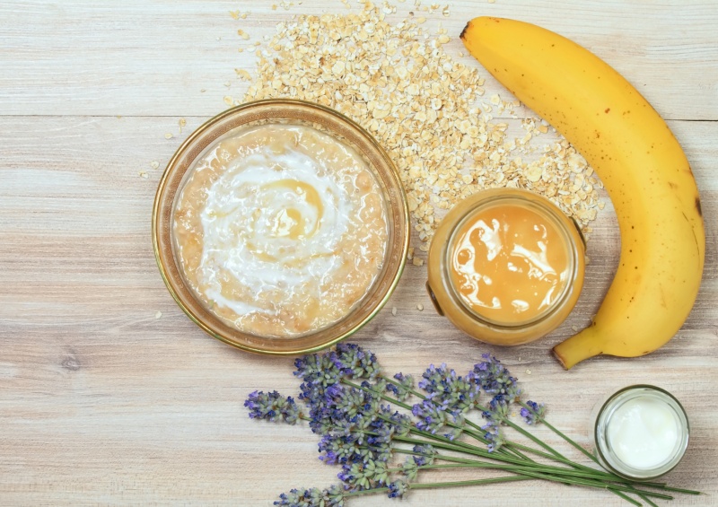 Mặt nạ chuối, sữa chua và nước cam