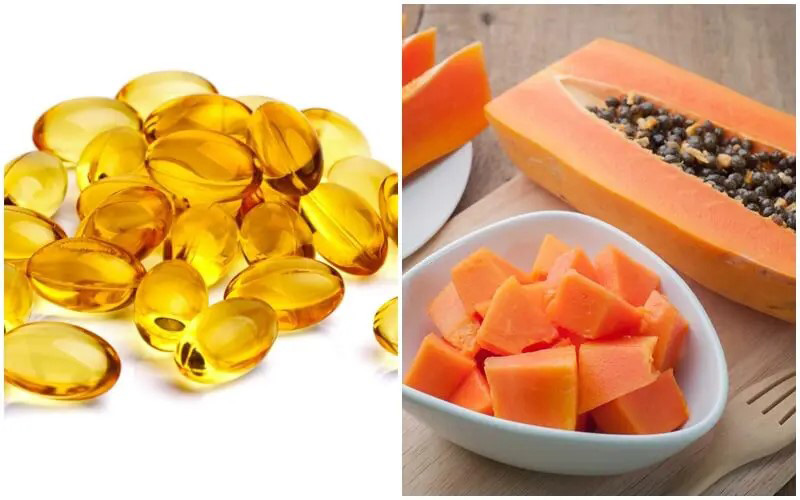 Hỗn hợp làm sáng da tuyệt vời từ đu đủ và vitamin E