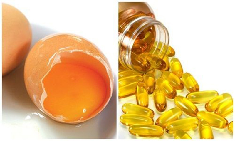Lòng đỏ trứng giúp da căng mịn trẻ trung khi kết hợp cùng vitamin E