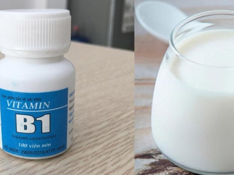 Tắm trắng bằng vitamin và sữa tươi không đường
