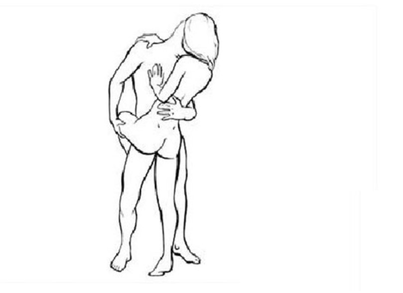 Tư thế quan hệ để giảm mỡ bụng kiểu đứng