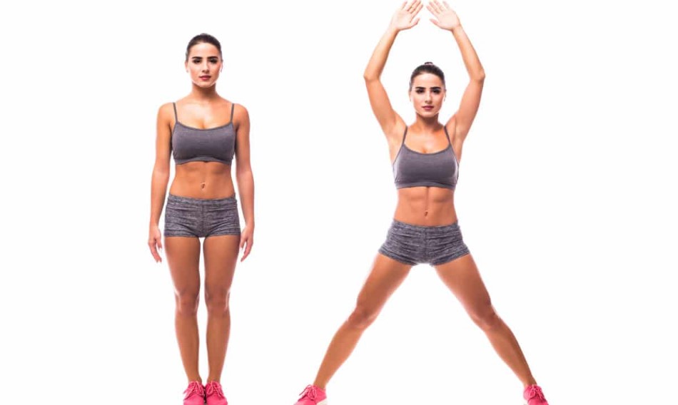 Động tác jumping jack là bài tập giảm cân nhanh chóng
