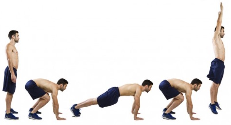 Giảm mỡ bụng cấp tốc với chuỗi động tác Burpee