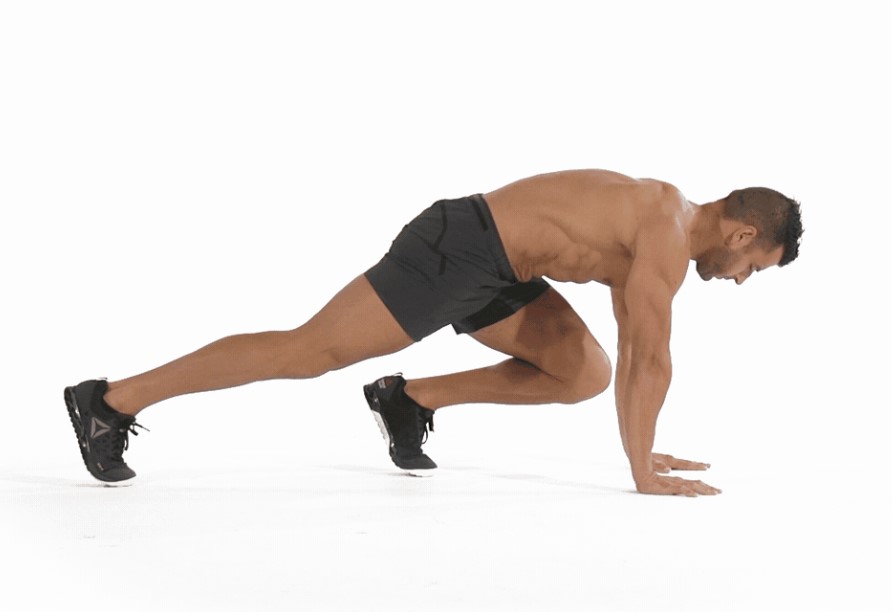 Bài tập Mountain climbers mô phỏng động tác leo núi