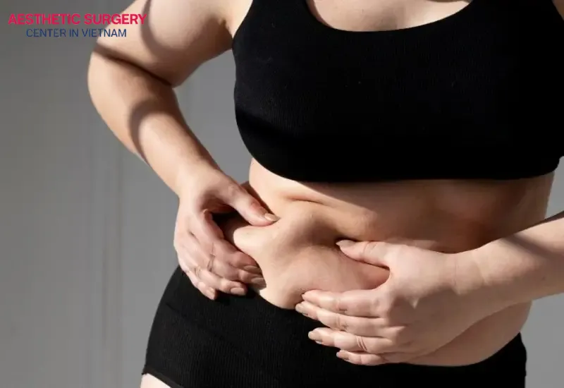 Many reasons besides pregnancy can lead to weight gain and sagging