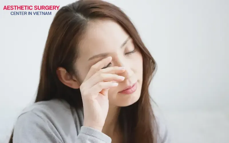 Avoid rubbing your eyes or applying direct pressure to the skin around the eyes, as this can easily lead to infection