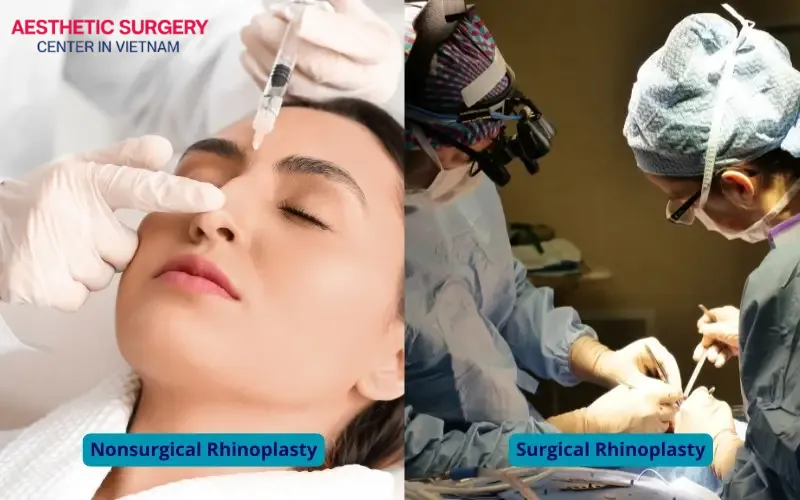 Aesthetic nose augmentation with filler differs from traditional rhinoplasty in both aesthetic results and procedure time