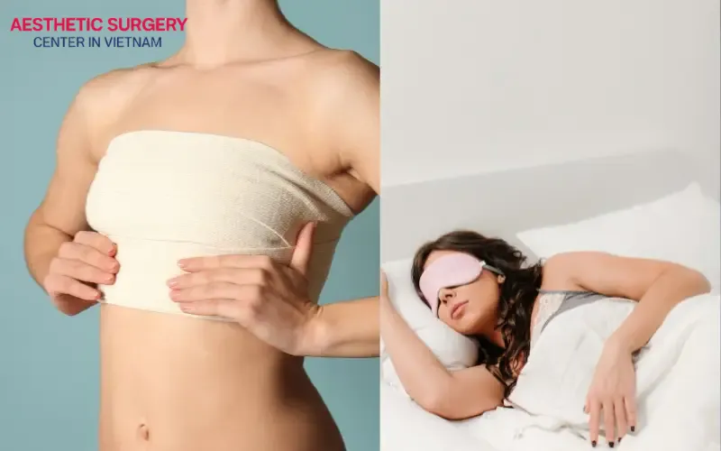 After breast augmentation, you can begin sleeping on your side again after 6 weeks, once the incisions have fully healed