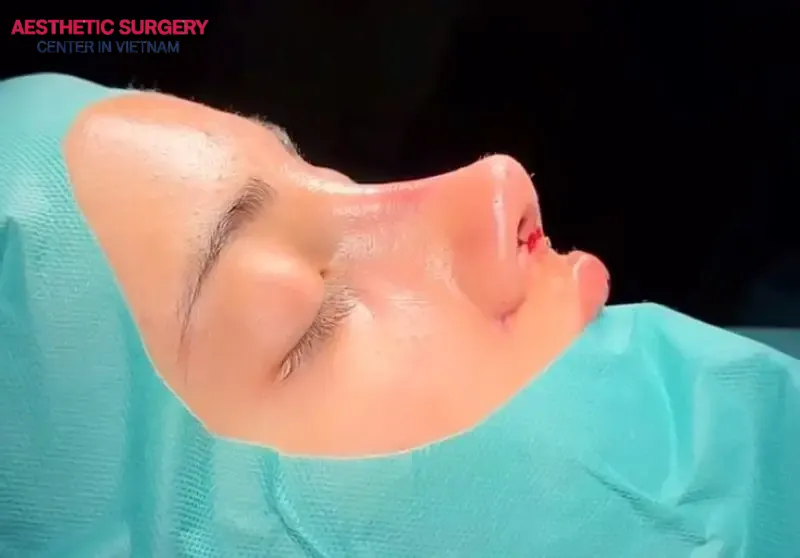 After rhinoplasty, the body usually responds with swelling