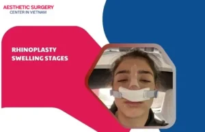 Rhinoplasty swelling stages