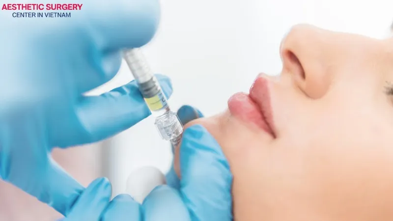 Chin filler contouring works by adding volume to the soft tissue beneath the skin.