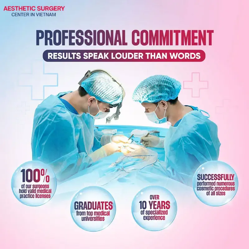 The team of doctors at Aesthetics Surgery Center possess high professional qualifications and are always dedicated to their patients