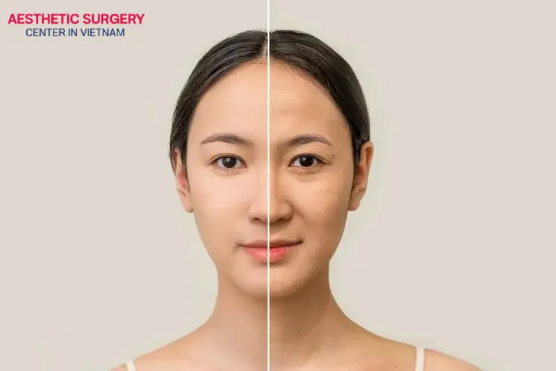The appearance of deep wrinkles and loose, sagging skin returning after a facelift is a sign that a repeat facelift may be needed