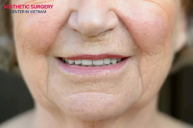 Smile lines are natural grooves that appear from the sides of the nose to the corners of the mouth.