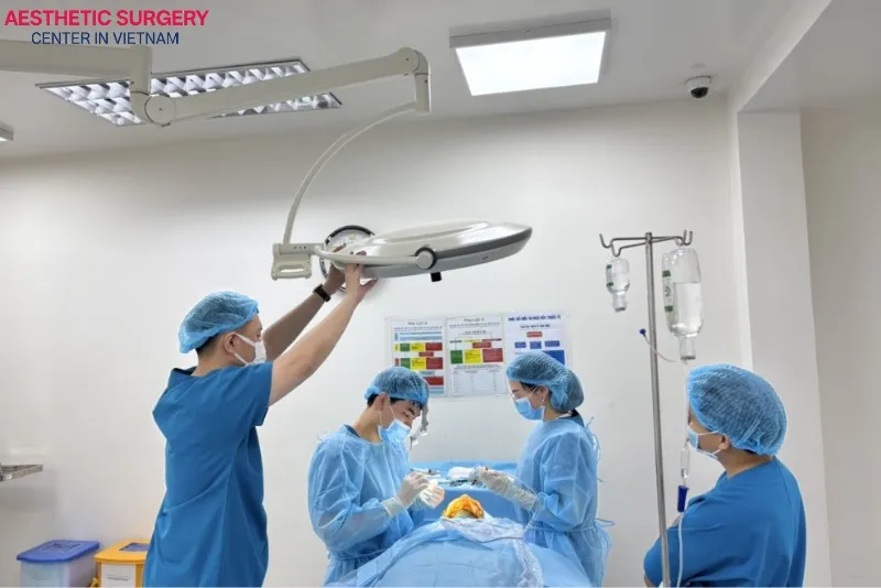 Aesthetic Surgery Center in Vietnam -  features advanced equipment and sterile operating rooms that meet medical standards.