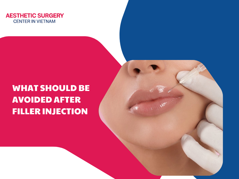 What should be avoided after filler injections for quick healing