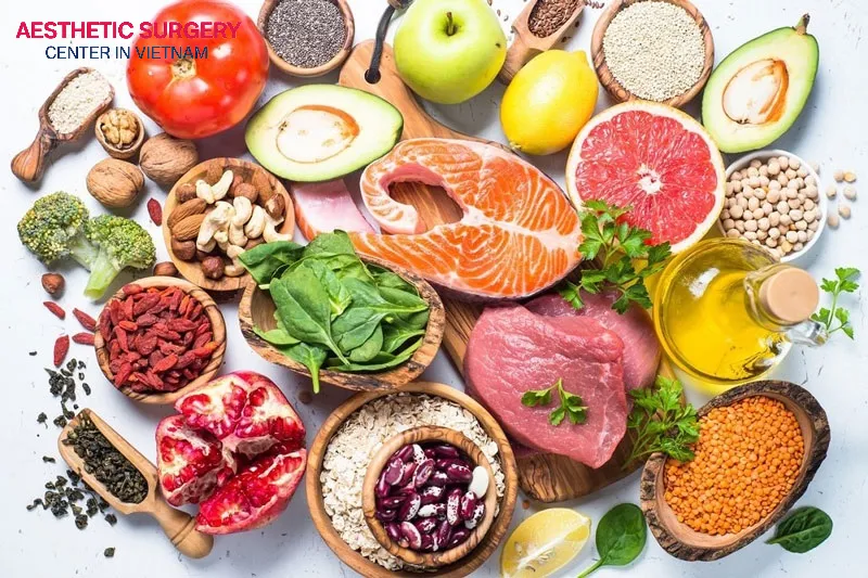 You should include foods rich in vitamin C, vitamin A, protein, and zinc during the healing process.