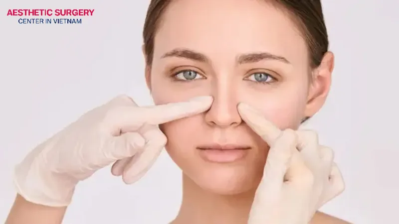 The nose will look naturally straighter and give a slimmer appearance.