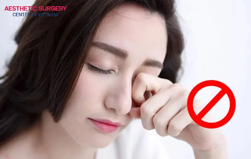 Avoid touching your eyes completely after surgery.