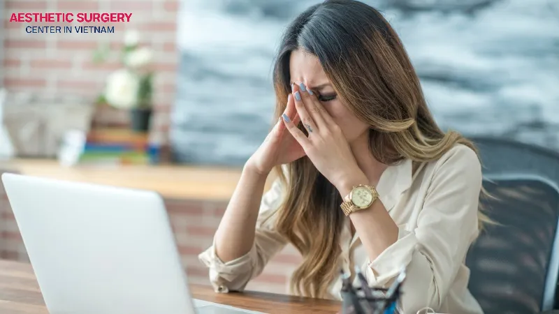 Prolonged work pressure and stress can lead to severe hair loss.