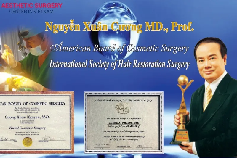 Prof., Dr., MD Nguyễn Xuân Cương is a pioneer in shaping the field of cosmetic surgery in Ho Chi Minh City and southern Vietnam.