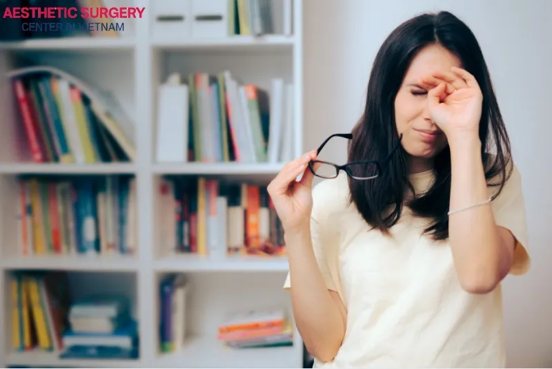 Do not rub or press hard on the eyelid that is drooping.