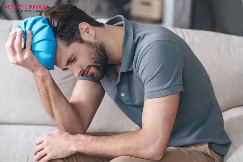 You can gently apply a cold compress to the swollen area for 10–15 minutes each time to help relieve discomfort.