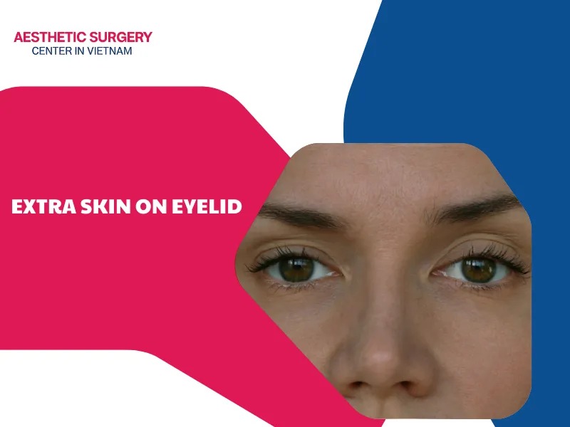 Extra skin on eyelid