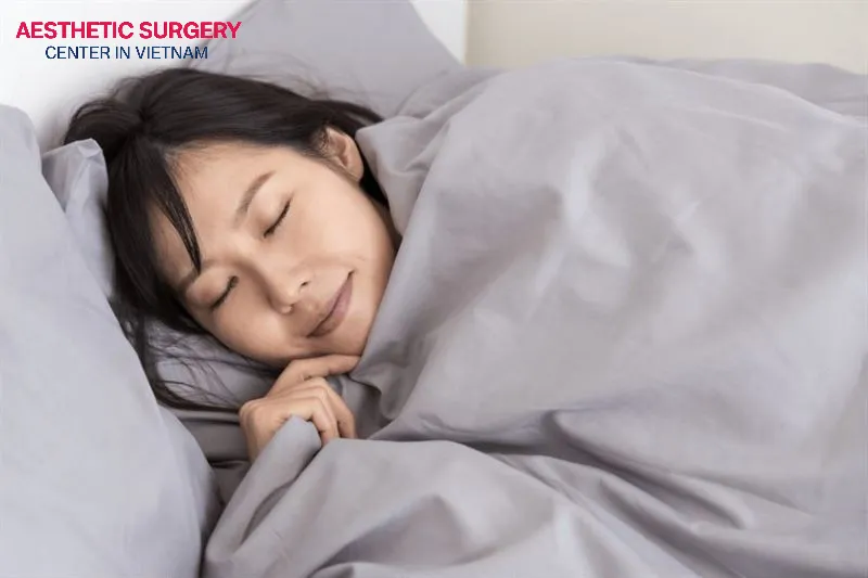 Getting good sleep is also a way to help prevent excess eyelid skin from forming.