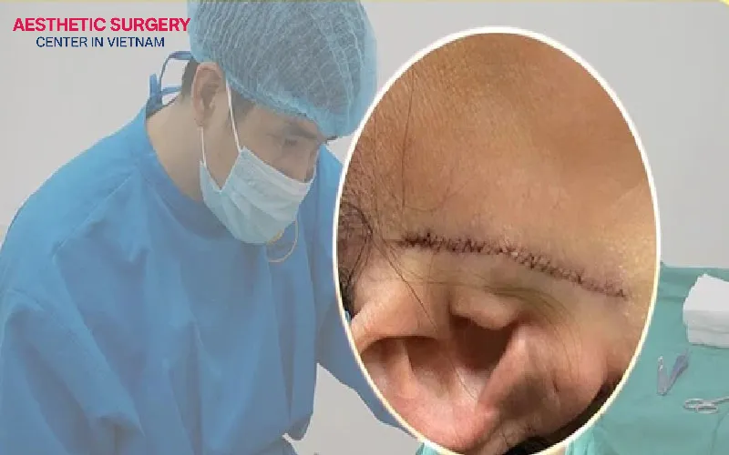If a facelift scar becomes widened or distorted, surgical scar revision is the most effective solution.
