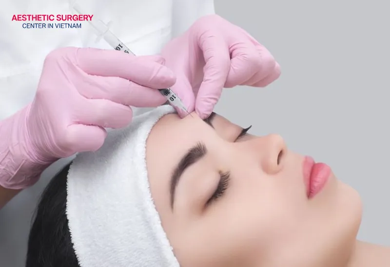The forehead area usually requires about 10 to 20 units of Botox.