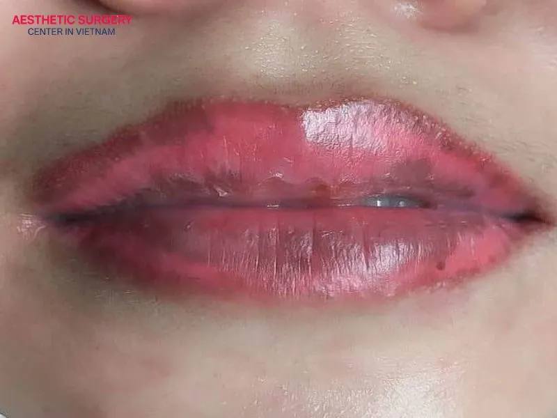 Lip filler with a micro needle helps reduce bruising and pain.