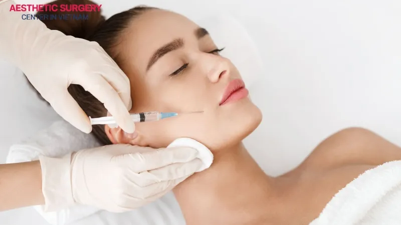 Botox injections for marionette lines only cause a mild stinging sensation.