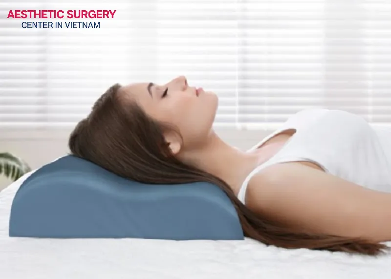 After a hair transplant, maintain a sleeping position with your head elevated