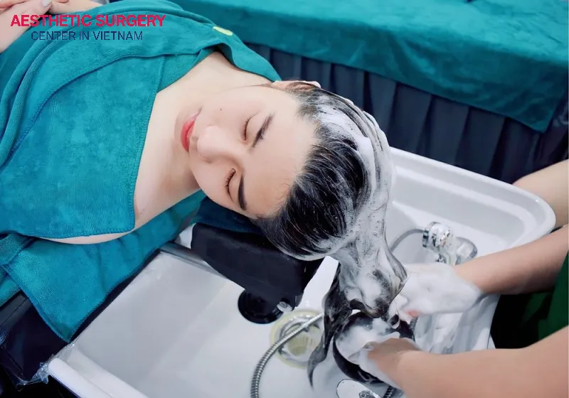 After exercising, you should wash your hair with the shampoo prescribed by your doctor