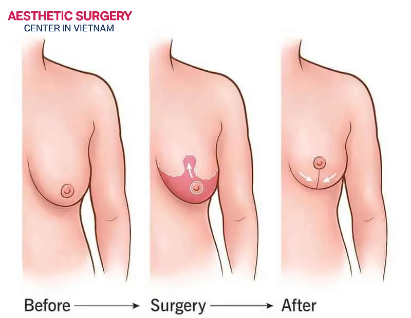 If breast reduction is combined with other surgical procedures such as breast lift or areola reduction