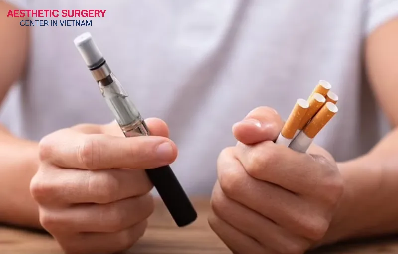 Smoking and using stimulants should be avoided after rhinoplasty to prevent prolonged bruising and slow recovery.