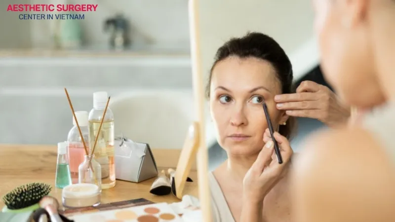 You can wear light makeup after 24 hours following under eye filler injection.