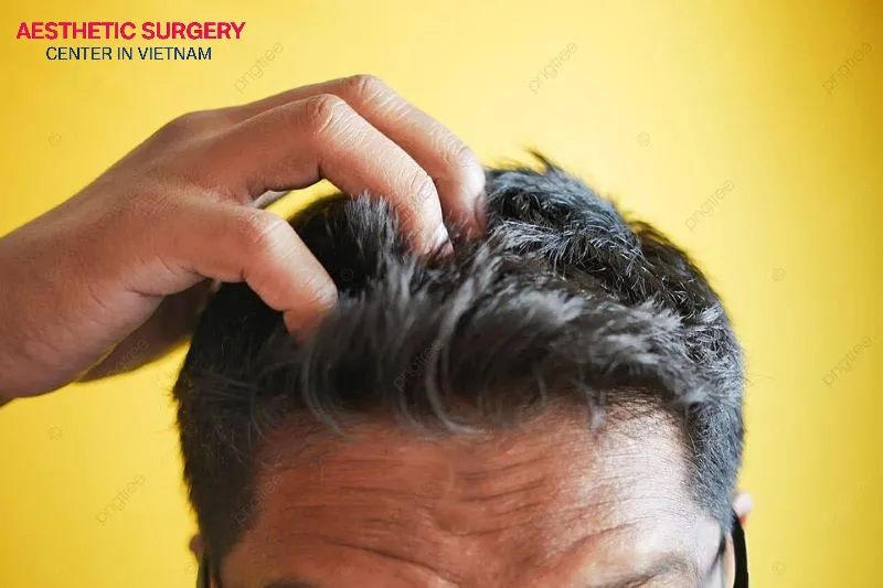 Stimulants can reduce behavioral control, leading to forceful scratching that damages the newly transplanted hair area.