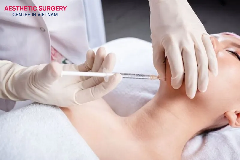 The doctor then injects the fat-dissolving substance into the treatment area