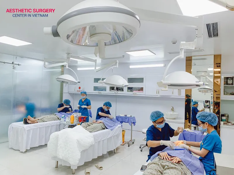 Standard medical procedure for eyebrow and temple lift