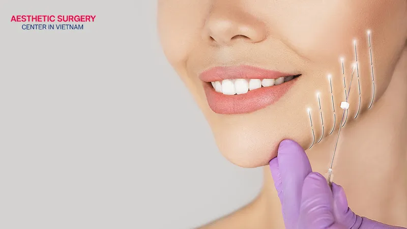 A thread facelift does not leave visible scars.