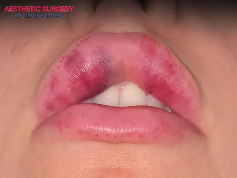 A typical sign of vascular occlusion caused by filler injections is severe pain in the lips.