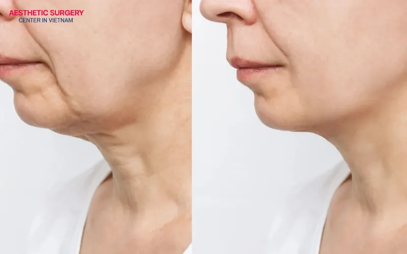 A mini neck lift helps reduce neck wrinkles and tighten sagging skin.